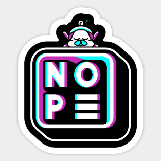 Nope Sticker